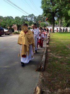 Following our Eucharistic Lord. 